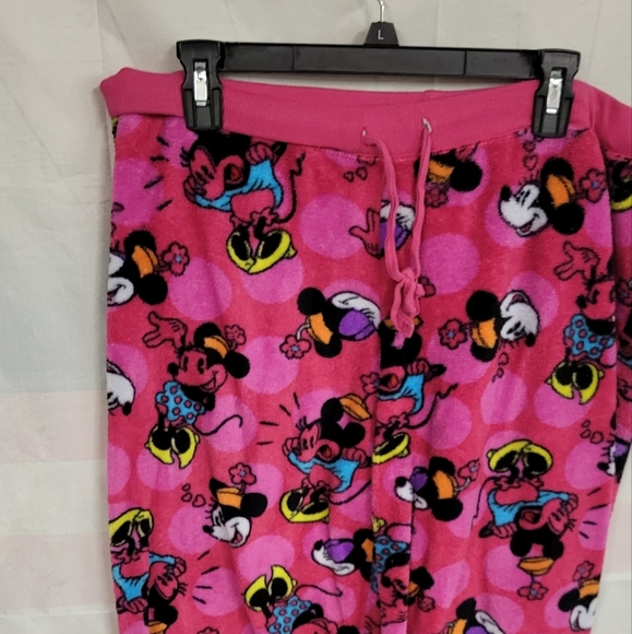 Disney PJ Fuzzy Pants XL Pink Minnie Mouse - Picture 1 of 6
